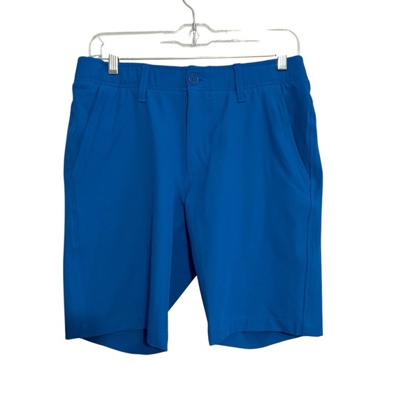 Under Armour Drive Taper Golf Men’s Flat Front Blue Shorts Size 30 9 inch inseam - Picture 1 of 10